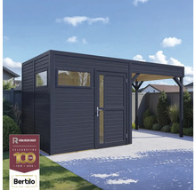 Zahradní domek s přístavbou a plochou střechou