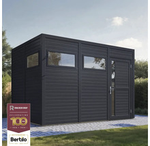 Zahradní domek s okny a dveřmi