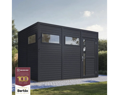 Zahradní domek s okny a dveřmi