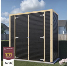 Zahradní skříň ze dřeva s dvoukřídlými dveřmi