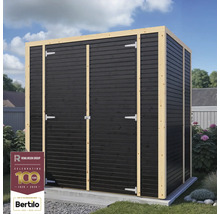 Zahradní bouda s dřevěnými dveřmi