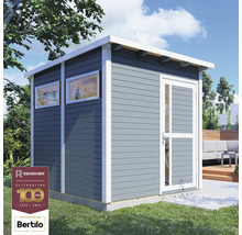 Zahradní domek ze dřeva s okny a dveřmi