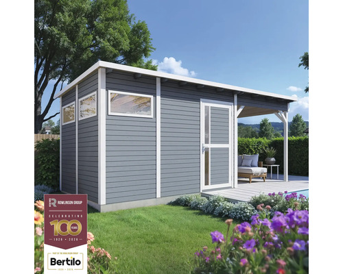 Zahradní domek s terasou a okny