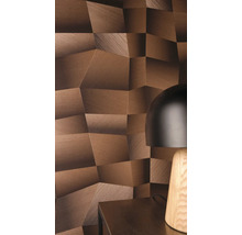 Detail stěny s trojrozměrnou panelovou strukturou