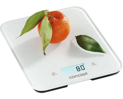 Digitální kuchyňská váha s mandarinkou a lístky