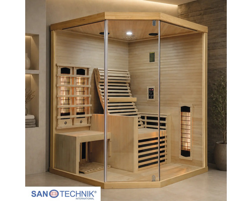Infrasauna HomeLuxe KARBON 3 150 x 150 x 195 cm