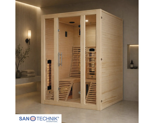 Infrasauna Oslo 150x150x200 cm 2625 W pro 2 osoby J40150