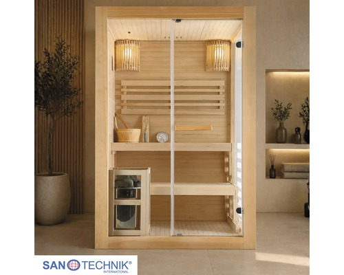 Finská sauna HomeLuxe PANORAMA 200 x 130 x 120 cm 3,6 kW
