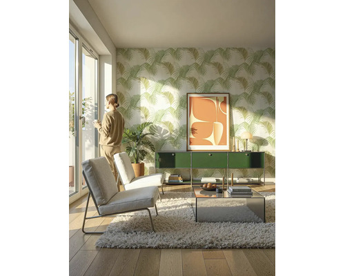 Vliesová tapeta Trend Spectrum 387101 s efektem zelená 53 x 1005 cm