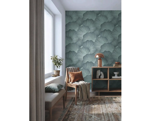 Vliesová tapeta Trend Spectrum 792336 grafika zelená, stříbrná 53 x 1005 cm