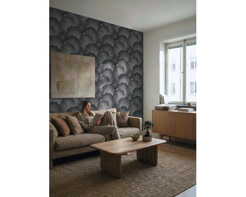 Vliesová tapeta Trend Spectrum 792337 grafika šedá, stříbrná 53 x 1005 cm
