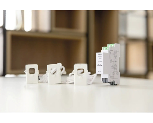 Profesionální 3fázový měřič energie Shelly Pro 3EM na DIN lištu s Wi-Fi LAN Bluetooth