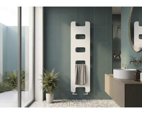 Designové topné těleso Rotheigner 1590 x 450 x 62-90 mm připojení 1/2" dole oboustranně