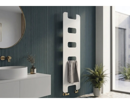Designové topné těleso Rotheigner 1590 x 450 x 62-90 mm připojení 1/2" dole oboustranně