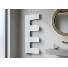 Designové topné těleso Rotheigner 870 x 360 x 62-90 mm připojení 1/2" dole na jedné straně