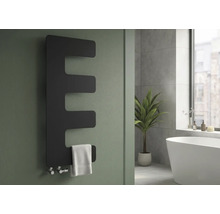 Designové topné těleso Rotheigner 870 x 360 x 62-90 mm připojení 1/2" dole na jedné straně