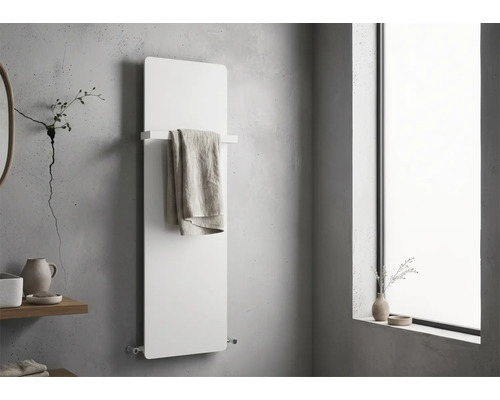 Designové topné těleso Rotheigner 1190 x 372 x 62-90 mm připojení 1/2" dole oboustranně