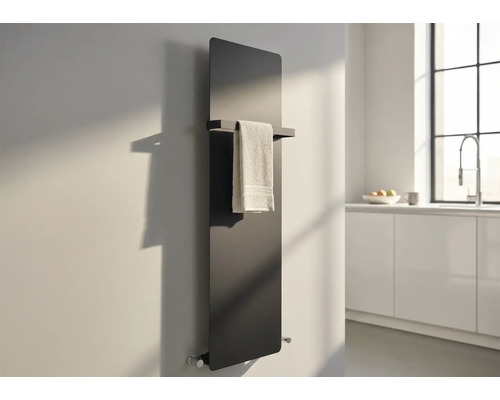 Designové topné těleso Rotheigner 1190 x 372 x 62-90 mm připojení 1/2" dole oboustranně