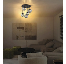 Stropní svítidlo Globo Harmon 47441-5S E14 25 W černé