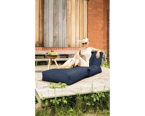 Sedací vak Sitting Point Křeslo Twist Scuba džínová modrá 70x80x90 cm