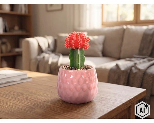 Kaktus FloraSelf Gymnocalycium Geent Mix květináč Ø 5,5 cm 1 ks, různé druhy (Image AI modified or generated)