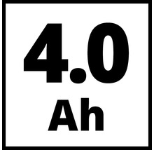 Symbol kapacity akumulátoru čtyři celá nula ampérhodin