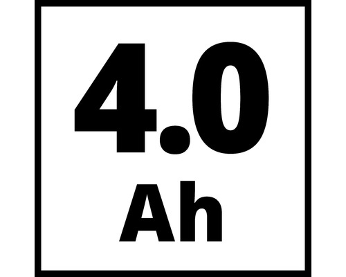 Symbol kapacity akumulátoru čtyři celá nula ampérhodin