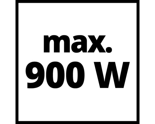 Symbol s maximálním výkonem 900 Wattů