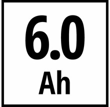 Symbol kapacity akumulátoru 6,0 ampérhodin