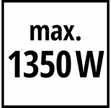 Symbol pro maximální elektrický výkon 1350 Wattů