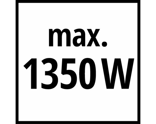 Symbol pro maximální elektrický výkon 1350 Wattů