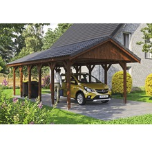Přístřešek na auto SKAN HOLZ Wallgau 430 x 900 cm ořech