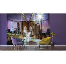 Obývací pokoj s fototapetou Brooklynského mostu