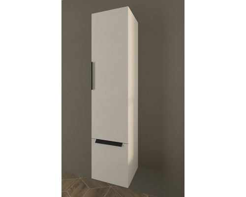 Vysoká skříňka s dvířky a zásuvkou do koupelny