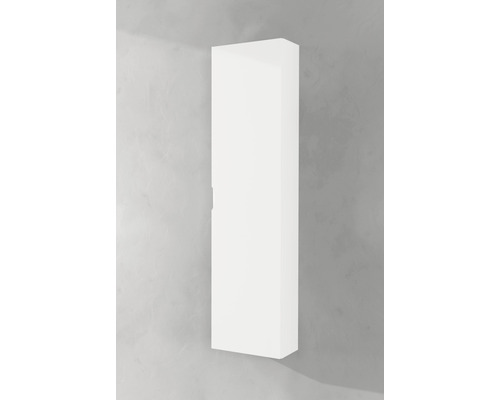 Bílá závěsná skříňka pro koupelnový design