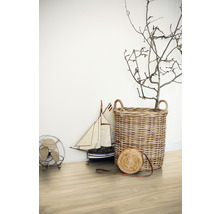 Dekorativní scéna s košíkem, modelem lodi a ventilátorem