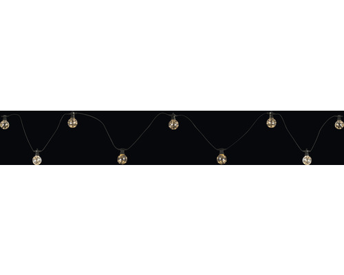 Světelný řetěz s několika kulatými žárovkami