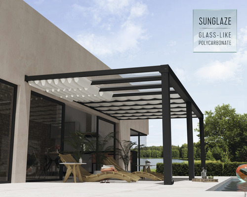 Terasa s pergolou a sluneční ochranou