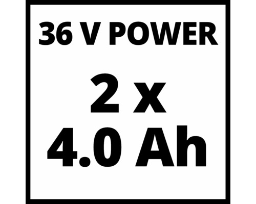 36 V Power, 2 x 4.0 Ah