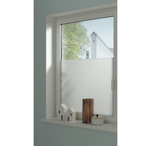 Okno s poloprůhlednou roletou pro soukromí a dekoraci