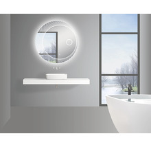 Kulaté LED zrcadlo do koupelny s osvětlením Silver Coast Ø 100 cm IP44-thumb-4