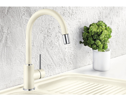 Kuchyňská baterie s vysokým výtokem a výsuvnou sprchou