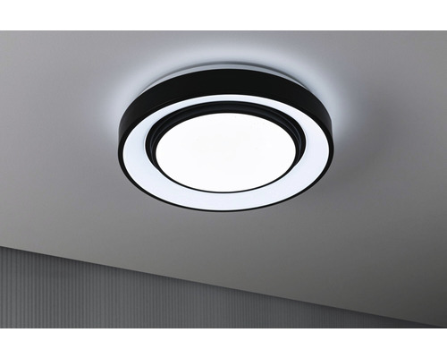 Kulaté stropní svítidlo s černým okrajem