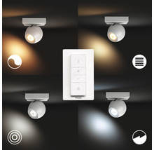 LED bodové osvětlení Philips HUE 8719514339149 Buckram 4x 5W 4x 350lm 2200-6500K bílé s dálkovým ovládáním - kompatibilní se SMART HOME by hornbach-thumb-4