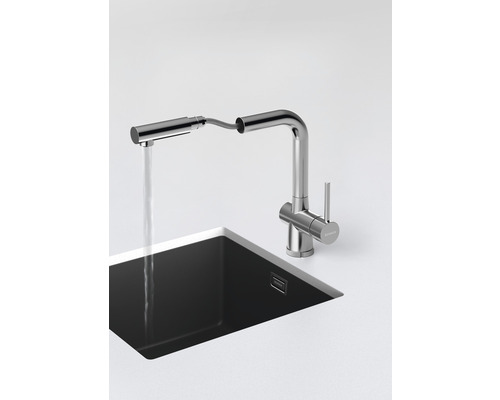 Kuchyňská baterie s výsuvnou sprchou a umyvadlem