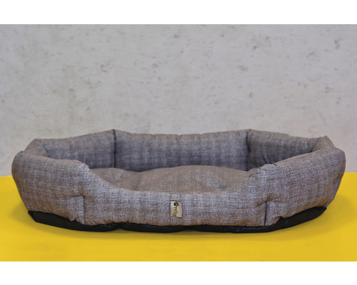 Šedá psí postel pro domácí zvířata