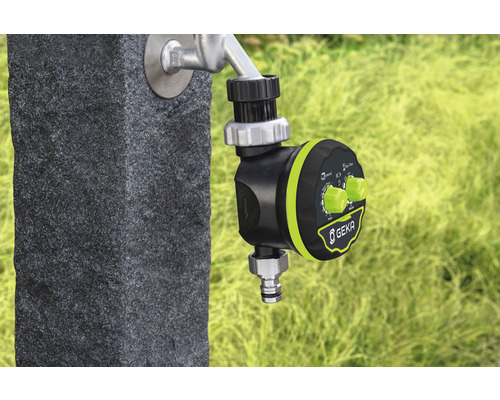 Zavlažovací počítač Geka na vodovodním kohoutku