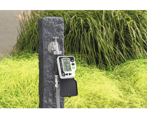 Logo Geka na zavlažovacím počítači s vodovodním kohoutkem