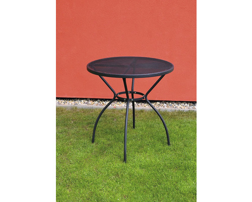 Kulatý zahradní stůl z kovu