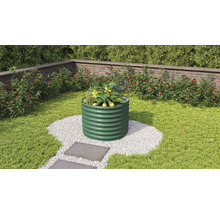 Vyvýšený záhon Vitavia Vita 630 Rund Ø 82,1 x 63 cm plechový zelený